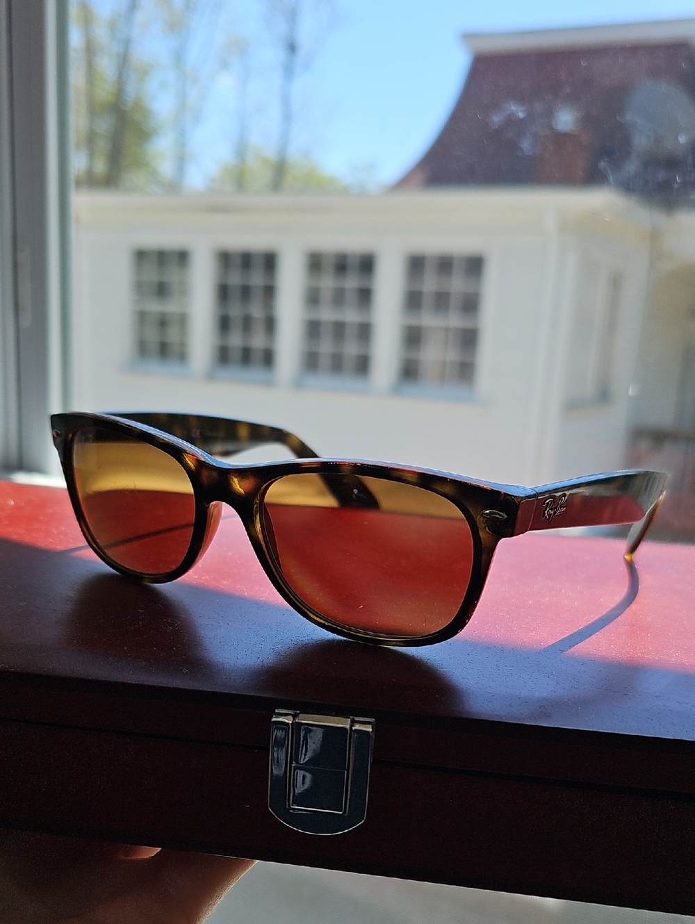 Ray-Ban RB2132 New Wayfarer 55mm Polarized Prescription Lenses